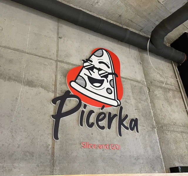 3D Logo pre pizzerku v Malackách